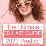 3b curls hair woman smiling wearing sunglasses