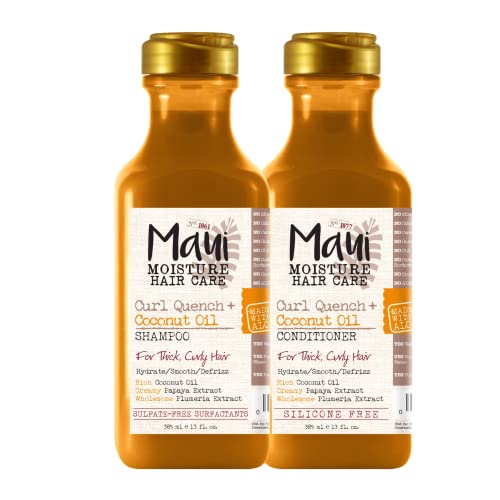 Maui Moisture Curl Quench + Coconut Oil Shampoo + Conditioner