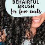 review of the behairful brush for fine curly hair