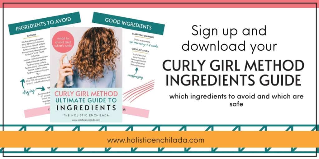 Downloadable Curly girl method ingredients guide