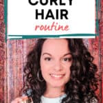 Zero Waste Curly Hair Routine pin image