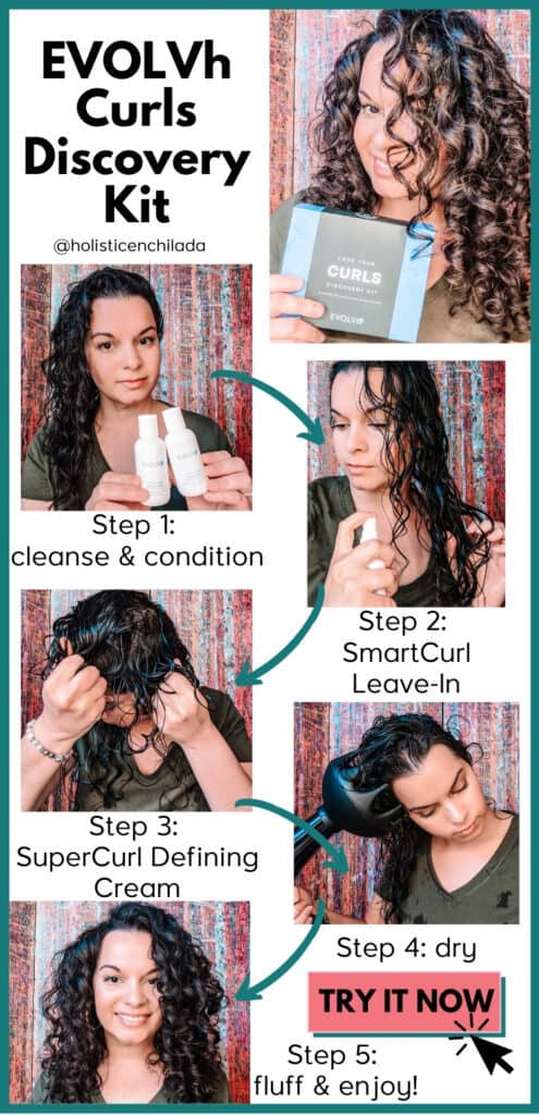 how to use the EVOLVh Curls Discovery Kit