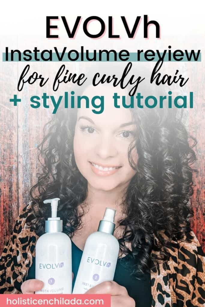 EVOLVh InstaVolume review for fine curly hair pin