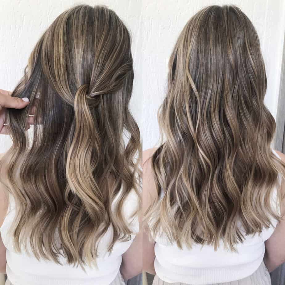 example of balayage highlights